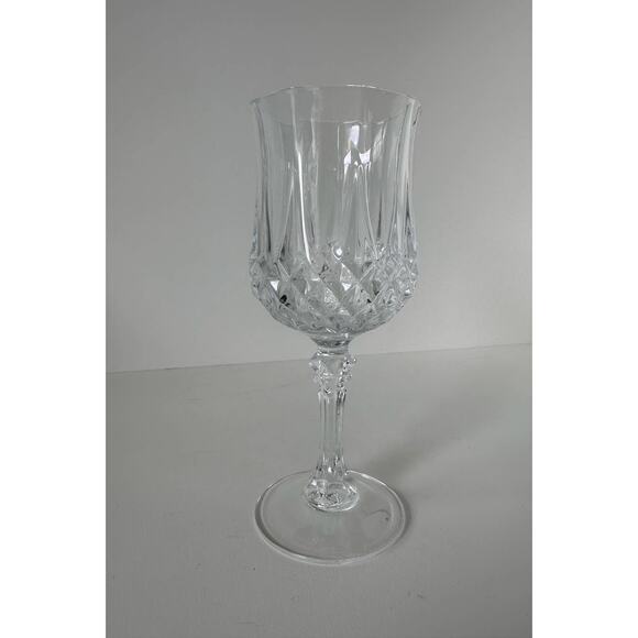 Vintage wine glass in the Longchamp pattern by Cristal D'Arques-Durand, single - Picture 7 of 8